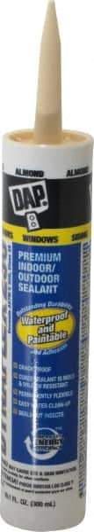 DAP - 10.1 oz Cartridge Off-White Acrylic & Latex Caulk - -30 to 180°F Operating Temp, 30 min Tack Free Dry Time - First Tool & Supply