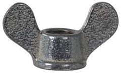 Value Collection - 5/16-18 UNC, Zinc Plated, Steel Standard Wing Nut - Grade 1015-1025, 1-1/2" Wing Span, 3/4" Wing Span, 5/8" Base Diam - First Tool & Supply