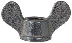 Value Collection - 5/8-11 UNC, Zinc Plated, Steel Standard Wing Nut - Grade 1015-1025, 2-7/16" Wing Span, 1-1/4" Wing Span, 1-1/16" Base Diam - First Tool & Supply