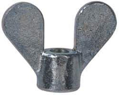 Value Collection - 5/16-18 UNC, Uncoated, Steel Standard Wing Nut - Grade 1015-1025, 1.88" Wing Span, 1-3/8" Wing Span, 11/16" Base Diam - First Tool & Supply