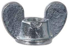 Value Collection - 3/8-16 UNC, Zinc Plated, Steel Standard Wing Nut - Grade 1015-1025, 1-5/8" Wing Span, 1" Wing Span, 7/8" Base Diam - First Tool & Supply