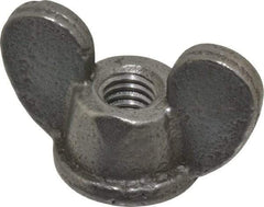 Value Collection - 3/8-16 UNC, Uncoated, Steel Standard Wing Nut - Grade 1015-1025, 1-5/8" Wing Span, 1" Wing Span, 7/8" Base Diam - First Tool & Supply