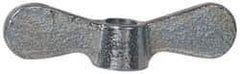 Value Collection - 3/8-16 UNC, Zinc Plated, Steel Standard Wing Nut - Grade 1015-1025, 2-1/2" Wing Span, 0.69" Wing Span, 9/16" Base Diam - First Tool & Supply