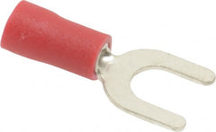 Ideal - #10 Stud, 22 to 18 AWG Compatible, Partially Insulated, Crimp Connection, Standard Fork Terminal - First Tool & Supply