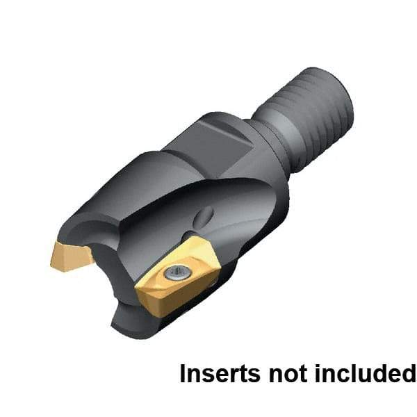 Kennametal - 32mm Cut Diam, 40mm OAL, Indexable Square Shoulder End Mill - M16 Modular Connection, 0° Lead Angle - First Tool & Supply