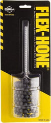 Brush Research Mfg. - 15/16" to 1-7/8" Bore Diam, 20 Grit, Boron Carbide Flexible Hone - Coarse, 8" OAL - First Tool & Supply