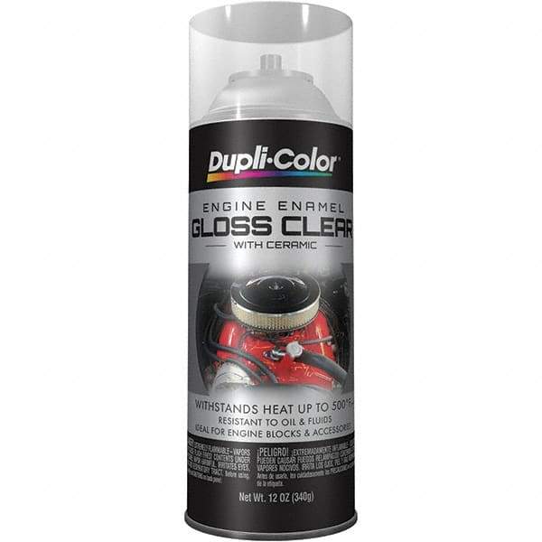 Krylon - 12 oz Clear Automotive Heat Resistant Paint - High Gloss Finish, Comes in Aerosol Can - First Tool & Supply