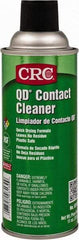 CRC - 11 Ounce Aerosol Contact Cleaner - 0°F Flash Point, 22,600 Volt Dielectric Strength, Flammable, Food Grade, Plastic Safe - First Tool & Supply