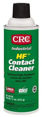 CRC - 11 Ounce Aerosol Contact Cleaner - 205°F Flash Point, 45,700 Volt Dielectric Strength, Flammable, Food Grade, Plastic Safe - First Tool & Supply