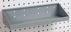 Triton - 18" Long LocBoard Shelf Pegboard Hook - 6-11/16" Projection, Steel - First Tool & Supply