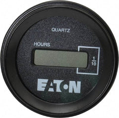 Durant - Supertwist LCD Display Hour Meter - 58.4mm High, 48DC-150DC Voltage, Solid State Hourmeter Round - First Tool & Supply