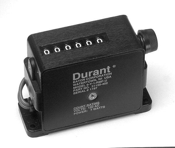 Durant - 6 Digit Wheel Display Counter - Keyed Reset - First Tool & Supply