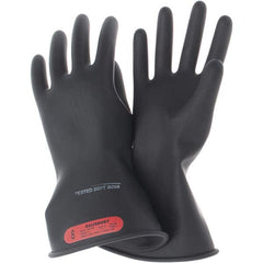 Salisbury by Honeywell - Class 0, Size M (8), 11" Long, Rubber Lineman's Glove - First Tool & Supply