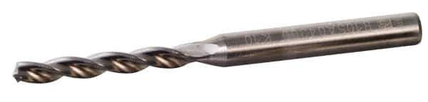 Kennametal - 0.4213" 130° Solid Carbide Jobber Drill - TiAlN Finish, Right Hand Cut, Spiral Flute, Straight Shank, 4.646" OAL, Standard Point - First Tool & Supply