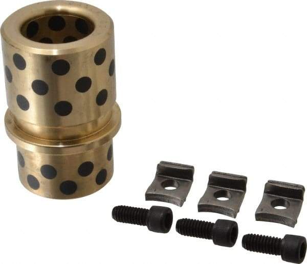 Dayton Lamina - 1-1/4" ID x 3-1/8" OAL, Cast Aluminum Bronze, Die & Mold Shoulder Bushing - Shoulder, 2-3/32" Bottom OD, 1-3/4" Top OD, 2" Under Collar, 2" Under Collar, 1-1/8" Above Collar - First Tool & Supply