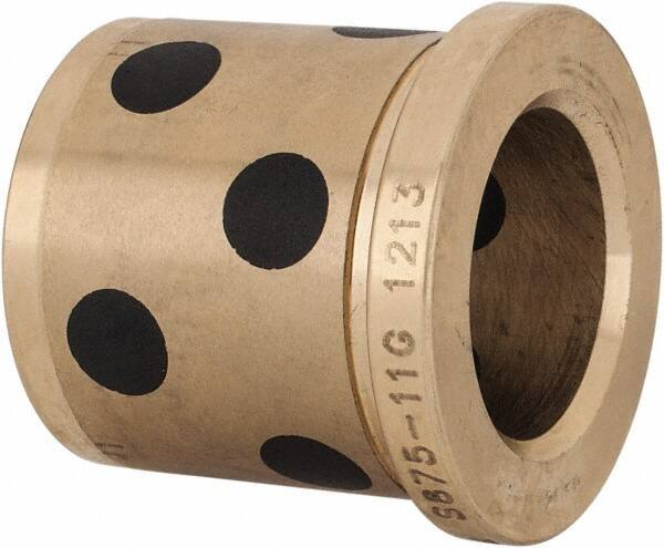 Dayton Lamina - 7/8" ID x 1-3/8" OAL, Aluminum Bronze, Die & Mold Shoulder Bushing - Shoulder, 1-1/4" Bottom OD, 1-1/4" Top OD, 1.43" Collar OD, 1-3/16" Above Collar - First Tool & Supply