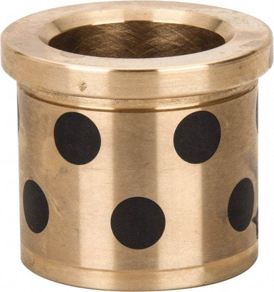 Dayton Lamina - 1" ID x 1-3/8" OAL, Aluminum Bronze, Die & Mold Shoulder Bushing - Shoulder, 1-3/8" Bottom OD, 1-3/8" Top OD, 1.55" Collar OD, 1-3/16" Above Collar - First Tool & Supply