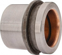 Dayton Lamina - 1-1/2" ID x 2" OAL, Steel, Bronze Plated Die & Mold Shoulder Bushing - Short Shoulder, 2.19" Bottom OD, 2" Top OD, 2.345" Collar OD, 13/16" Under Collar, 1-3/16" Above Collar - First Tool & Supply