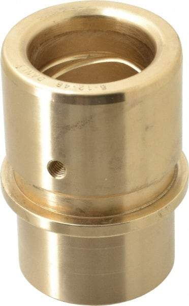 Dayton Lamina - 1-1/2" ID x 3-3/16" OAL, Bronze, Die & Mold Shoulder Bushing - Shoulder, 2.19" Bottom OD, 2" Top OD, 2.345" Collar OD, 2" Under Collar, 1-3/16" Above Collar - First Tool & Supply