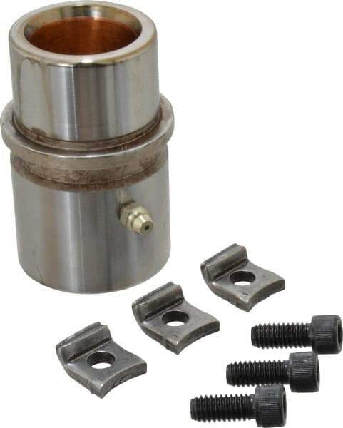 Dayton Lamina - 1-1/4" ID x 3-1/8" OAL, Steel, Bronze Plated Die & Mold Shoulder Bushing - Shoulder, 1.94" Bottom OD, 1-3/4" Top OD, 2.095" Collar OD, 2" Under Collar, 1-1/8" Above Collar - First Tool & Supply