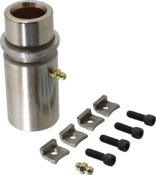 Dayton Lamina - 1" ID x 3-15/16" OAL, Steel, Bronze Plated Die & Mold Shoulder Bushing - Extra Long Shoulder, 1.72" Bottom OD, 1-1/2" Top OD, 1.845" Collar OD, 3" Under Collar, 15/16" Above Collar - First Tool & Supply