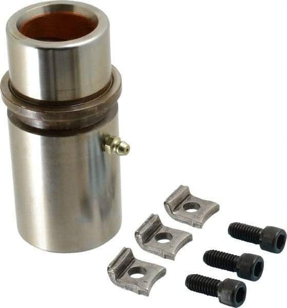 Dayton Lamina - 1-1/4" ID x 4-1/8" OAL, Steel, Bronze Plated Die & Mold Shoulder Bushing - Extra Long Shoulder, 1.94" Bottom OD, 1-3/4" Top OD, 2.095" Collar OD, 3" Under Collar, 1-1/8" Above Collar - First Tool & Supply