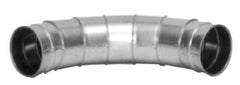 Made in USA - 5" ID Galvanized Duct Fitting - 8.82" Long, 24 Gage - First Tool & Supply