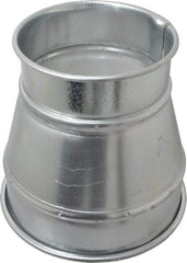 Made in USA - 8-6" ID Galvanized Duct Reducer - 8" Long, 22 Gage - First Tool & Supply