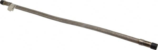 Made in USA - 24" OAL, 3/8" ID, 1,450 Max psi, Flexible Metal Hose Assembly - First Tool & Supply