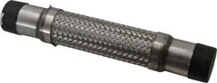 Made in USA - 12" OAL, 1-1/2" ID, 465 Max psi, Flexible Metal Hose Assembly - First Tool & Supply