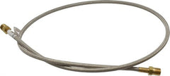 Made in USA - 48" OAL, 1/4" ID, 3,000 Max psi, Flexible Metal Hose Assembly - First Tool & Supply