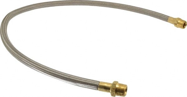 Made in USA - 48" OAL, 5/8" ID, 1,200 Max psi, Flexible Metal Hose Assembly - First Tool & Supply