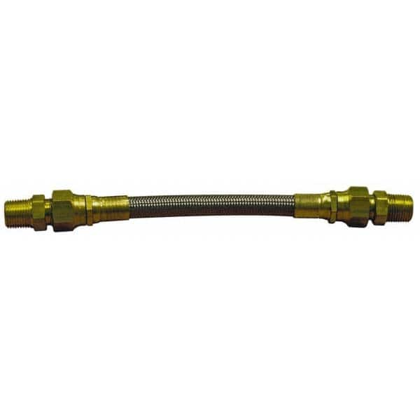 Made in USA - 24" OAL, 3/16" ID, 3,000 Max psi, Flexible Metal Hose Assembly - First Tool & Supply