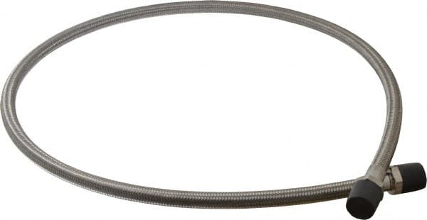 Made in USA - 48" OAL, 1/2" ID, 1,500 Max psi, Flexible Metal Hose Assembly - First Tool & Supply