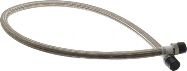 Made in USA - 48" OAL, 5/8" ID, 1,200 Max psi, Flexible Metal Hose Assembly - First Tool & Supply