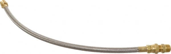 Made in USA - 24" OAL, 1/2" ID, 1,500 Max psi, Flexible Metal Hose Assembly - First Tool & Supply