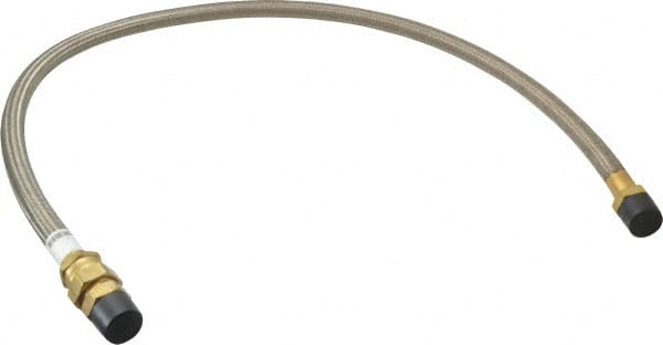 Made in USA - 48" OAL, 5/8" ID, 1,200 Max psi, Flexible Metal Hose Assembly - First Tool & Supply