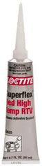 Loctite - 80 mL Tube Red RTV Silicone Joint Sealant - 30 min Tack Free Dry Time, 24 hr Full Cure Time, Series 135 - First Tool & Supply