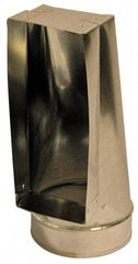 Made in USA - 6" ID Galvanized Duct End Register Boot - 12" Long x 4" Wide, Standard Gage, 25 Piece - First Tool & Supply