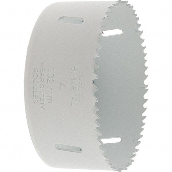 Value Collection - 4" Diam, 1-1/2" Cutting Depth, Hole Saw - Bi-Metal Saw, Toothed Edge - First Tool & Supply