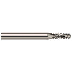 Harvey Tool - 8-32 Internal/External 32 TPI 1/8" Shank 3-Flute Solid Carbide Helical Flute Thread Mill - Exact Industrial Supply