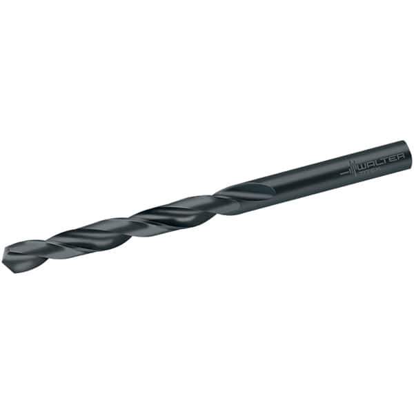 Walter-Titex - 3.15mm 118° High Speed Steel Jobber Drill - Oxide Finish, Right Hand Cut, Spiral Flute, Straight Shank, 65mm OAL, N Point - First Tool & Supply