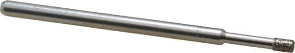 Made in USA - 0.157" Head Thickness CBN Grinding Pin - 1/8" Shank Diam Fine Grade, 120 Grit - First Tool & Supply