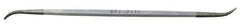 Grobet - 6" OAL Fine Three Square Riffler Diamond File - 1 LOC, 126 Grit - First Tool & Supply