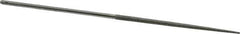 Grobet - 5-1/2" OAL Very Fine Round Needle Diamond File - 2-1/2 LOC, 220 Grit - First Tool & Supply