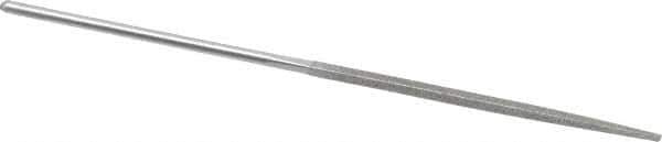 Grobet - 5-1/2" OAL Very Fine Square Needle Diamond File - 2-1/2 LOC, 220 Grit - First Tool & Supply