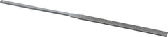 Grobet - 5-1/2" OAL Medium Equalling Needle Diamond File - 2-1/2 LOC, 126 Grit - First Tool & Supply