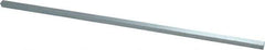 Precision Brand - 12" Long x 1/4" High x 1/4" Wide, Zinc-Plated Key Stock - Low Carbon Steel - First Tool & Supply