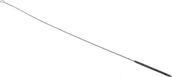 PRO-SOURCE - 4" Long x 1/4" Diam Nylon Bristle Brush - Single Spiral, 26" OAL, 0.003" Filament Diam, 0.128" Shank Diam - First Tool & Supply