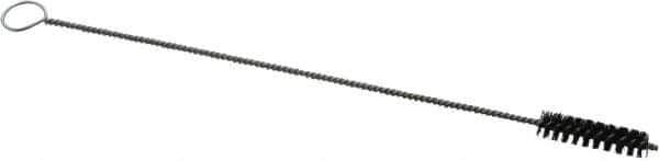 PRO-SOURCE - 1-1/2" Long x 5/16" Diam Horsehair Bristle Brush - Single Spiral, 9" OAL, 0.004" Filament Diam, 0.096" Shank Diam - First Tool & Supply